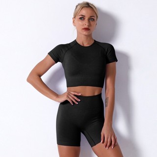 Fit.HER ชุดออกกำลังกาย สปอร์ตบรา+กางเกง สไตล์ลําลอง แฟชั่นสําหรับผู้หญิง
