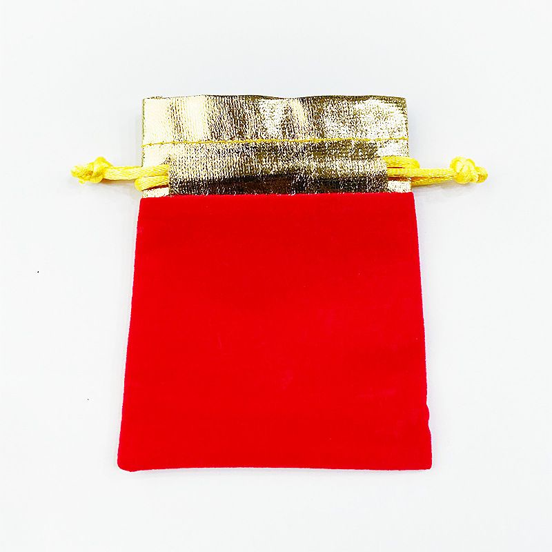 ถุงกำมะหยี่ขอบทอง สำหรับใส่เครื่องประดับ ใส่ของชำร่วย ถุงใส่ครื่องประดับ