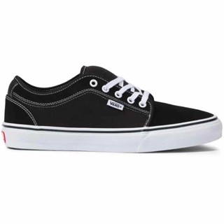 VANS SKATE CHUKKA LOW BLACK WHITE SNEAKERS สินค้ามีประกันแท้