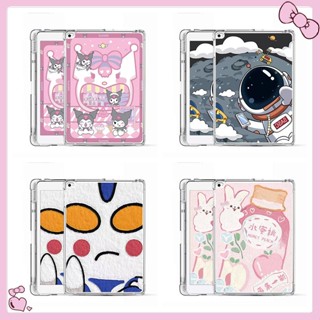 【with pen tray】For iPad Cartoon Cute Kuromi creative prevent drop Protection ipad tablet Cover Case with pen slot for iPad2021.iPad2020 10.2inches iPad2018ipad2017 iPadMini4 5 6 ipadAIr1 2 3 4 5 Pro11 12.9inch