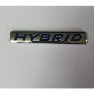 สติกเกอร์โลหะ ตราสัญลักษณ์ 3D HYBRID สีเงิน และสีฟ้า สําหรับติดตกแต่งด้านข้างรถยนต์ ☆Hengma_time