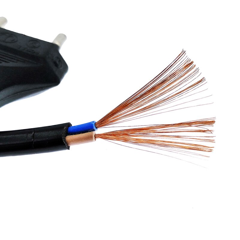 สายไฟ AC Power แบบ 2Pin สีดำ ยาว 3m Euro Plug AC Cable 2Pin For Samsung LG Sony TV Samsung Monitor PS2