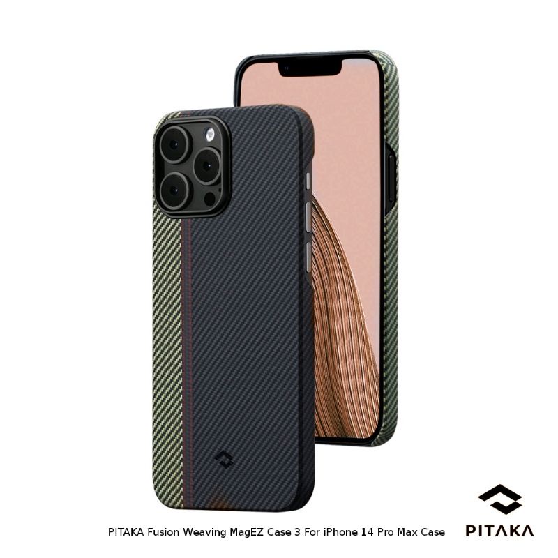 Pitaka Fusion Weaving MagEZ Case 3 สําหรับ iPhone 14 Pro Max Case