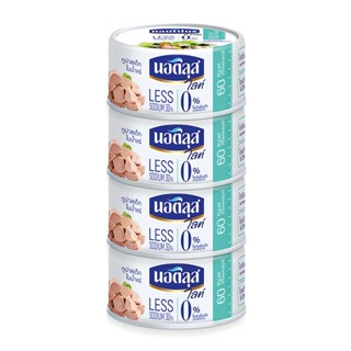 นอติลุส ไลท์ ทูน่าสเต็กในน้ำแร่ 165กรัม ยกแพ็ค 4กระป๋อง NUATILUS LITE TUNA STEAK IN SPRING WATER