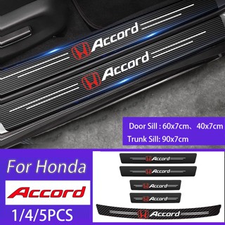 สติกเกอร์คาร์บอนไฟเบอร์ ป้องกันรอยขีดข่วน สําหรับติดขอบประตูรถยนต์ Honda Accord Gen 8 Gen 9 Gen 10 i- VTEC Mugen Typre R S