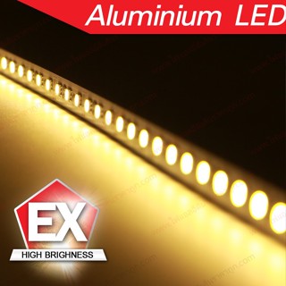 NOV ไฟ Led Aluminum EX5050 12v 3000K-3500K 72led/m ยาว 1เมตร (Warm White)