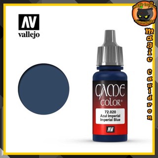 Imperial Blue 17ml. Vallejo Game Color สีอะคริลิคสูตรน้ำ