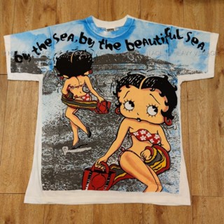 BETTY BOOP OVERPRINT  เสื้อลายการ์ตูน โอเว่อร์ปริ้น ลายเบตตี้บูฟ