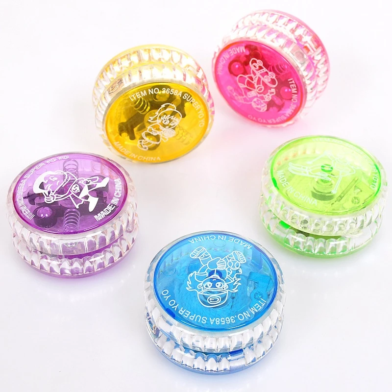 ของเล่นโยโย่เรืองแสง YOYO ลูกดิ่งโยโย่ มีไฟ สุ่มสี พร้อมส่ง ของเล่นเด้งดึ่ง thumbnail 3