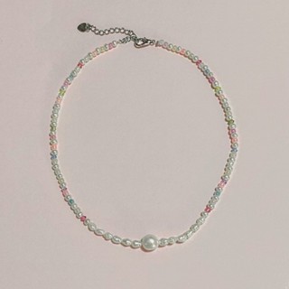 🤍🤍สร้อยคอมุก choker Pearl crystal🤍🤍