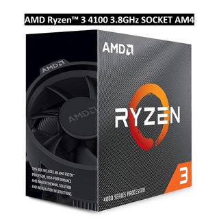 CPU AM4 AMD  RYZEN 3 4100  3.8GHZ 4C/8T  (รับประกัน3ปี)