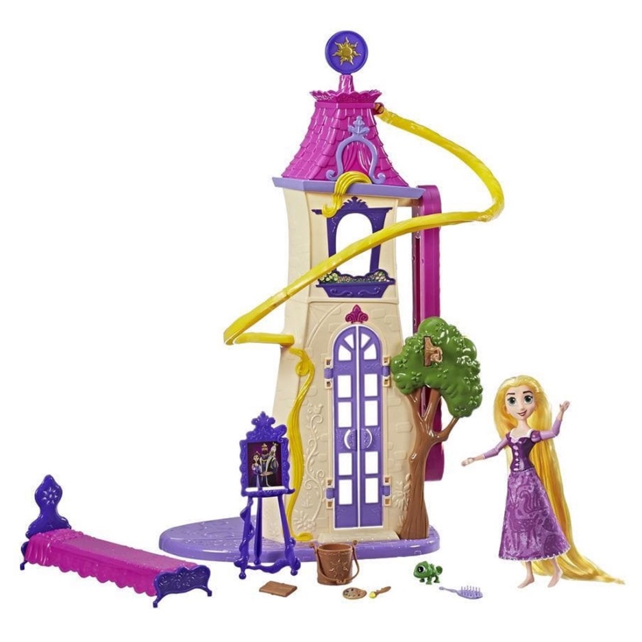 ตุ๊กตาเจ้าหญิงราพันเซล พร้อมปราสาท เจ้าหญิงผมยาว Disney Tangled The Series Swinging Locks Castle wit