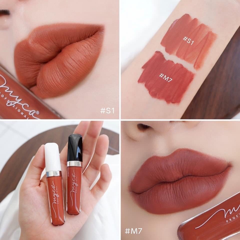 ลิปกลอสแพ็กคู่ 2 ชิ้น ไมก้า MYCA LIP MATTE ลิป เนื้อแมท์ ไม่ติดแมท์ เนื้อบางเบา
