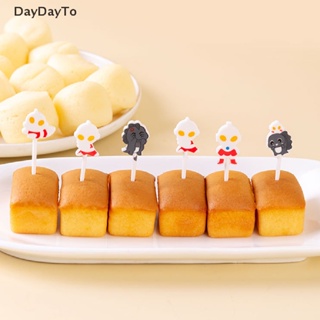 Daydayto ส้อมจิ้มผลไม้ ขนมขบเคี้ยว ขนมหวาน เค้ก พลาสติก สําหรับตกแต่งปาร์ตี้ฮาโลวีน 6 10 ชิ้น