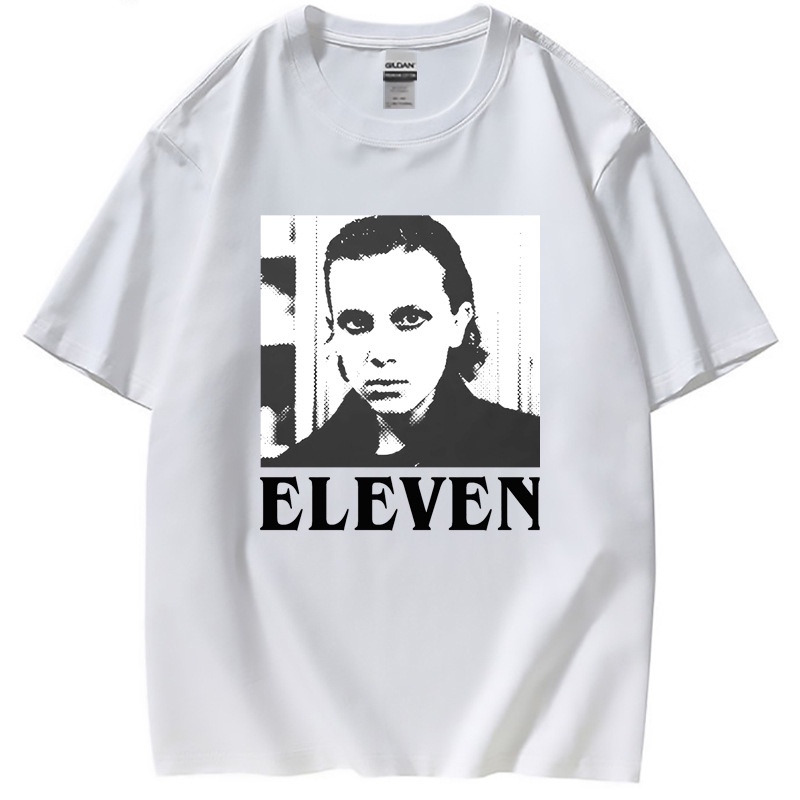 {vo}Stranger Things ELEVEN T-Shirt เสื้อยืดคอกลมแขนสั้น เสื้อยืดผู้ชาย