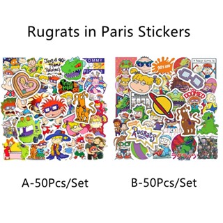 Z&amp;m❀ สติกเกอร์ Rugrats in Paris สําหรับติดตกแต่ง ❀ สติกเกอร์รูปลอก กันน้ํา สําหรับของเล่น 50 ชิ้น/ชุด