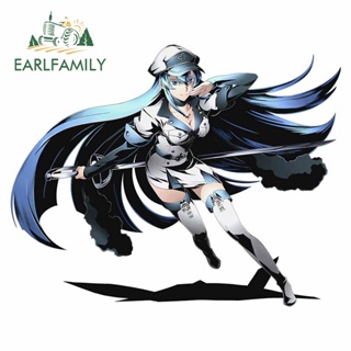 Earlfamily สติกเกอร์ไวนิล ลายการ์ตูนอนิเมะ Akame Ga KILL ขนาด 13 ซม. x 10.4 ซม. สําหรับตกแต่งกระจกหน้าต่างรถยนต์ DIY