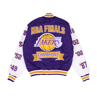 เสื้อแจ็กเก็ต ลาย Lakers CHAMPIONS NBA FINALS VINTAGE