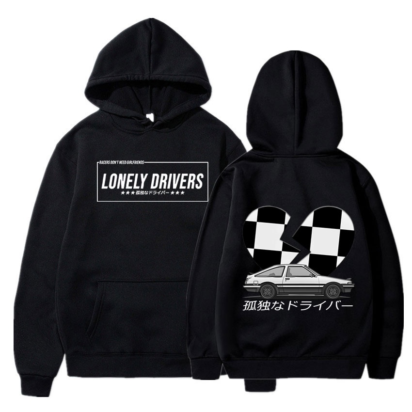 Lonely Deiverst Initial D มังงะ Hachiroku Shift Drift Men Hoodie Takumi Fujiwara Tofu Shop การจัดส่ง