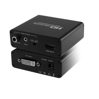 HDMI To DVI Converter Coaxial 3.5เอาต์พุตเสียง HDMI To DVI Video Converter สำหรับ PS3 XBOX360 Blu-Ray DVD STBOX