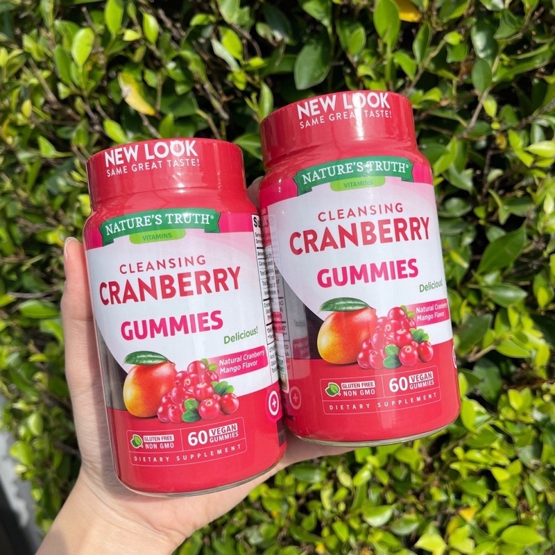 Nature’s Truth CLEANSING CRANBERRY GUMMIES 60 Vegan Gummies