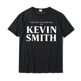 เสื้อยีด Yazılı ve tarafından yönetilen Kevin Smith T-Shirt yüksek kaliteli erkek üstleri T gömlek Casual tişörtleri pam