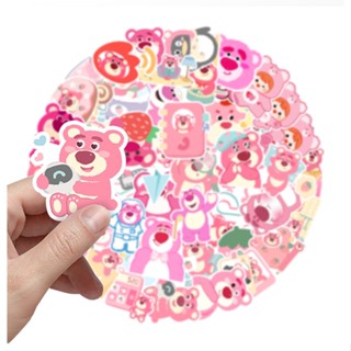 💥พร้อมส่ง💥สติ๊กเกอร์  ลายการ์ตูน Lotso Disney Sticker Toy Story กันน้ํา 50ชิ้น toystory