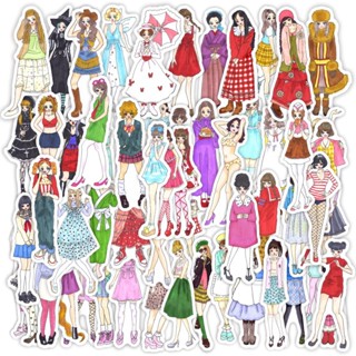 ❉ Modern Girls Series 02 สติ๊กเกอร์ ❉ 55Pcs/Set DIY Fashion Waterproof Doodle Decals สติ๊กเกอร์