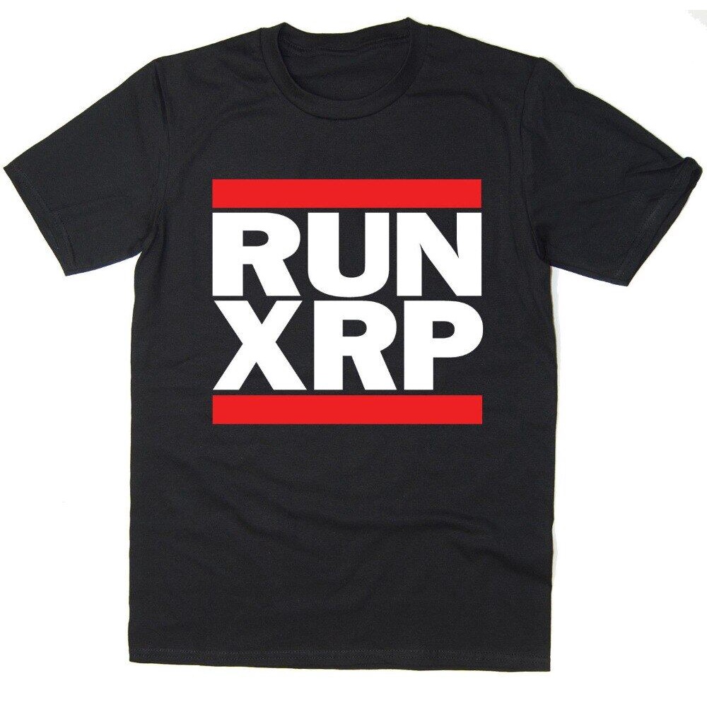 Men T-Shirt Runner Xrp - Ripple - Run Dmc Spoof - Cryptocurrency Bitcoin Btc Mining 2022 New Brand M