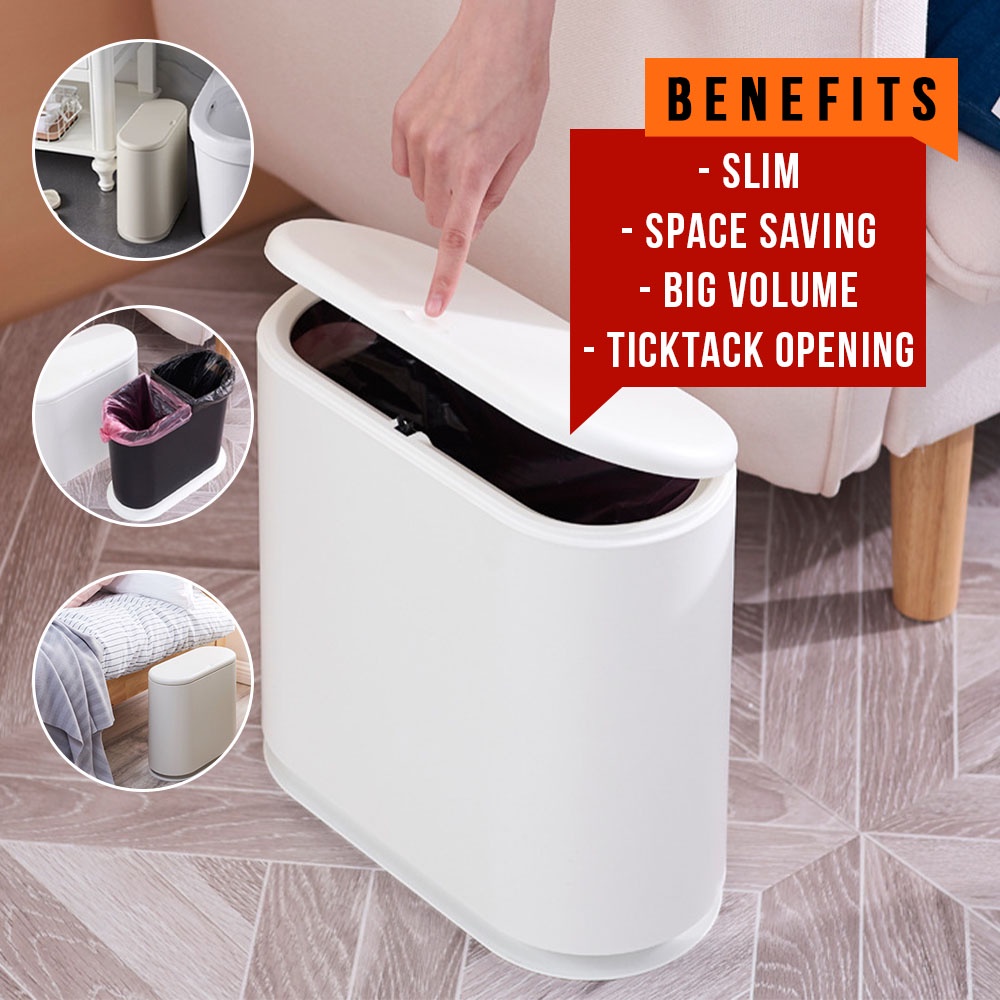 SG Modern Slim Dust bin Elegant Sleek Way to Throw the Rubbish