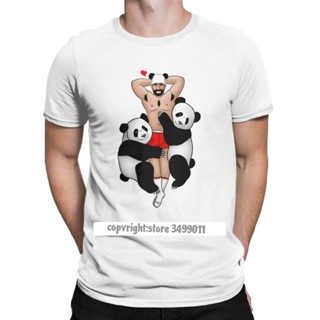 เสื้อยืดแฟชั่น●☃YchenYSS s Shop Panda Lover Vintage Tops T เสื้อผู้ชายเกย์ Bear Pride Grrr LGBT Gaycomics ฟิตเนส Camisas