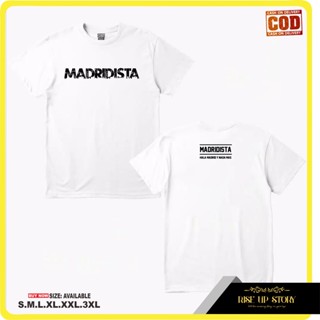 เสื้อยืด ผ้าฝ้าย พิมพ์ลาย MADRIDISTA HALA สําหรับผู้ชาย และผู้หญิงS-5XL