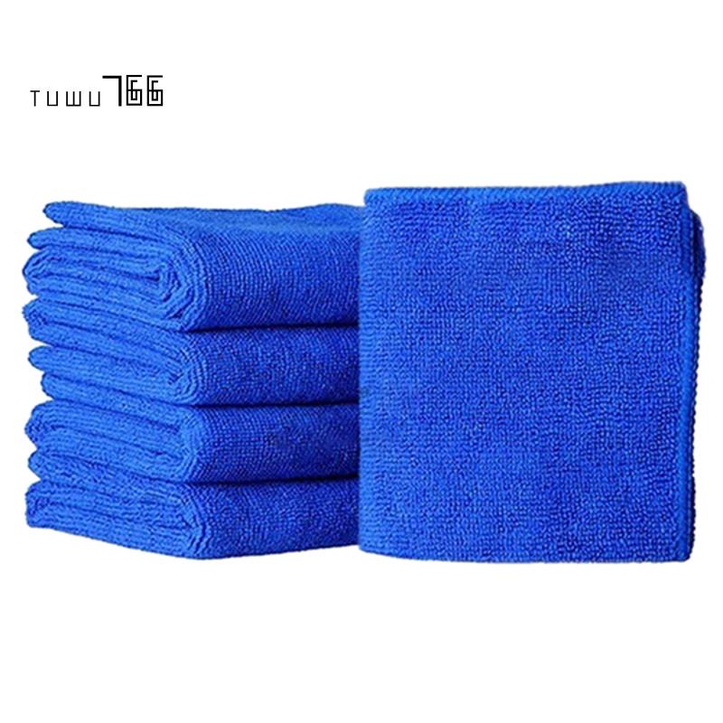 ผ้าขนหนูไฟเบอร์ ดูดซับน้ํา ทําความสะอาด ขนาด 25x25 ซม. 5 ชิ้น