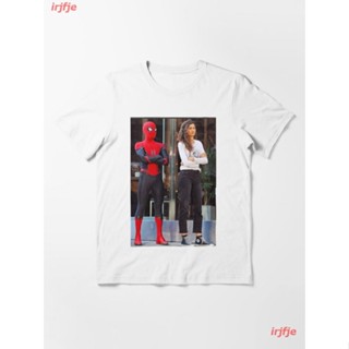 New Tom Holland &amp; Zendaya Essential T-Shirt ผู้หญิง ดพิมพ์ลาย ดผ้าเด้ง คอกลม cotton ความนิยม discount Unisex