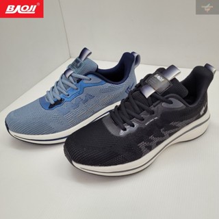BAOJI ของแท้ 100% รองเท้าผ้าใบชาย รองเท้าออกกำลังกาย รุ่น BJM709 สีดำ/สีน้ำเงิน SIZE 41-45