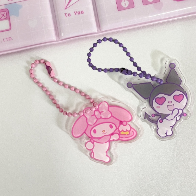 Sanrio พวงกุญแจ จี้การ์ตูนน่ารัก ขนาดเล็ก สําหรับห้อยกระเป๋า อัลบั้มรูป