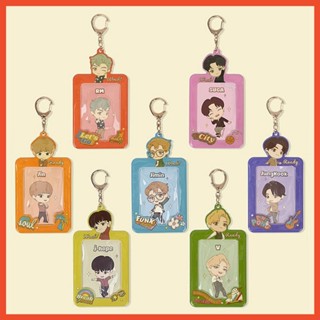 [BTS] Tiny Tan Dynamite Photo Card Key Holder + Sticker