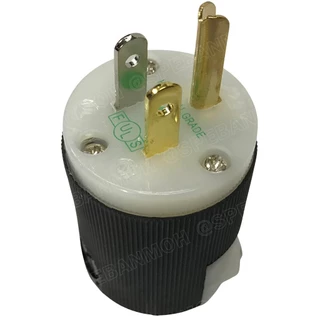 HBL8215C-M ปลั๊กตัวผู้ Hubbell ปลั๊ก AC เครื่องเสียง AC Power plug Audio Grade ฮับเบิ้ล Hi-End AC plug 8215C Male Plu...