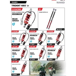 YSS FOR TRIUMPH TRIDENT 660 21&gt;