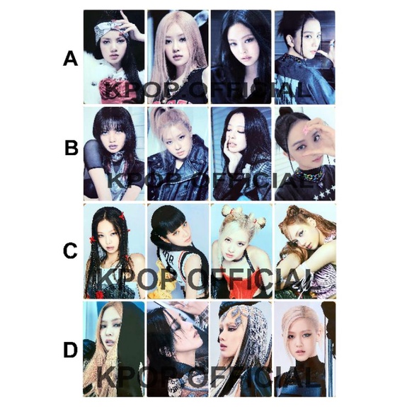 BLACKPINK PINK VERNOM BORN PINK WORLD ทัวร์ริ่งโฟโต้การ์ด