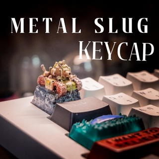 ส่งฟรี Artisan keycap metal slug