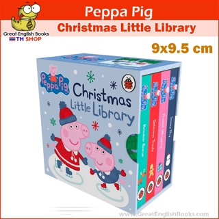 (ใช้โค้ดรับcoinคืน10%ได้) พร้อมส่ง *ลิขสิทธิ์แท้* หนังสือบอร์ดบุ๊คเล่มเล็ก Peppa Pig: Christmas Little Library
