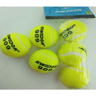 ลูกเทนนิส Tennis ball SWIDON NO.909 อุปกรณ์กีฬา แข็งแรง ทนทาน สินค้าคุณภาพ ราคาไม่แพง พร้อมส่ง - by samakee_sport