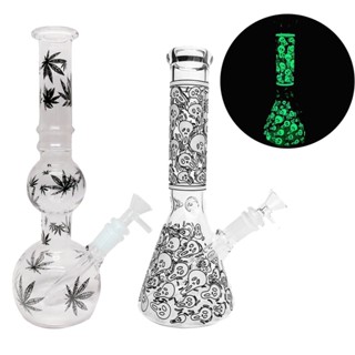 (เตรียมจัดส่ง) บ้องแก้ว Glass Bong 25-28CM บ้อง ภาชนะแก้วเรืองแสง ของตกแต่งบ้าน