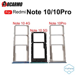 อะไหล่ถาดซิมการ์ดรีดเดอร์ SD แบบเปลี่ยน สําหรับ Xiaomi Redmi Note 10 4G 5G Pro 10Pro