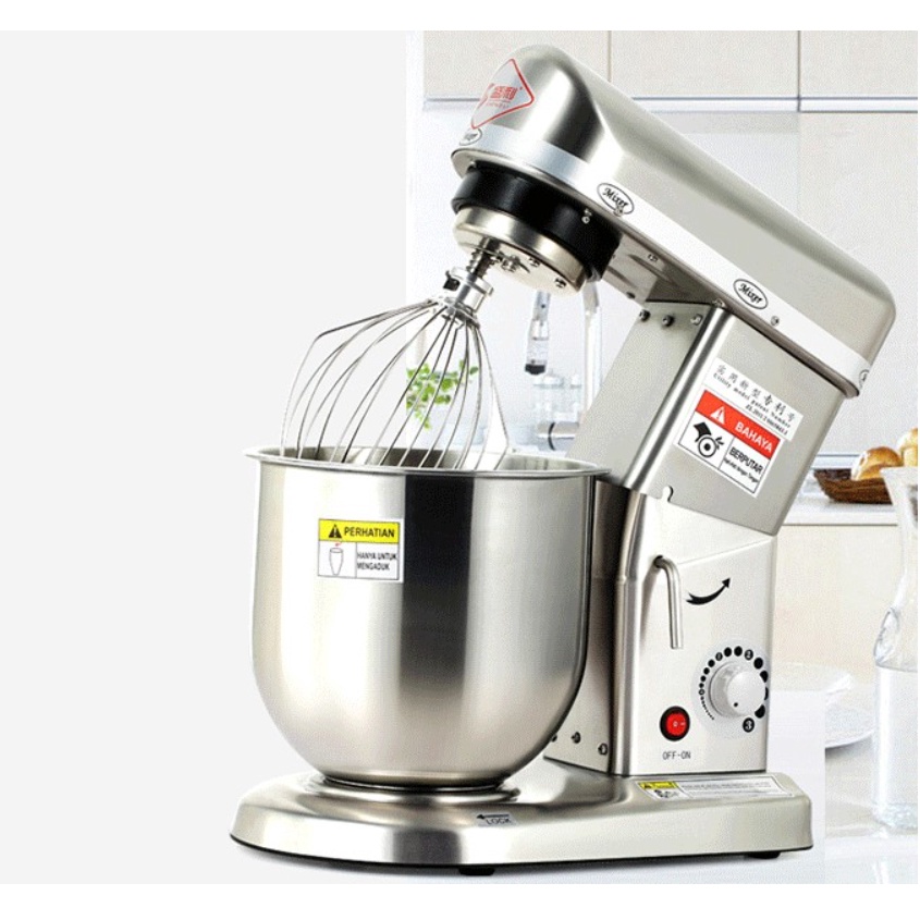 5L/7L/10L Electric Stand Mixer Stainless Steel Dough Mixer Household Commercial Food Blender Cream Mixer Egg Beater Brea