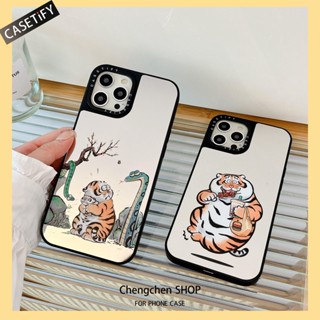 Casetify เคสโทรศัพท์มือถือกระจก ลายเสือ สําหรับ Iphone 14ProMax 13Pro XS 11 12Promax 13Promax 11 12 13 14