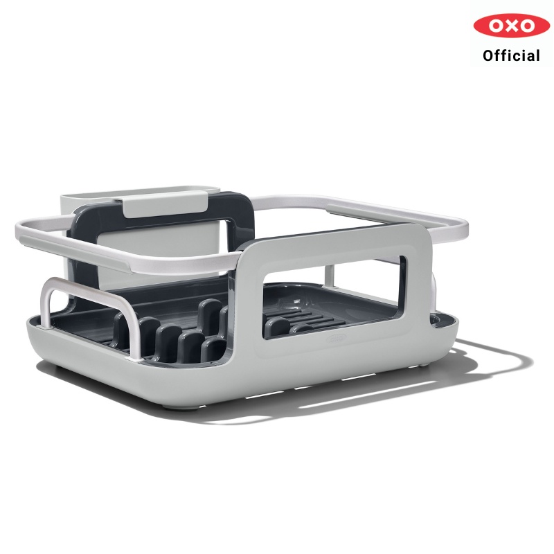 OXO ที่ตากจาน แบบวางบนซิงค์อะลูมิเนียม l OXO GG Over-the-Sink Aluminum Dish Rack ของแท้ 100%