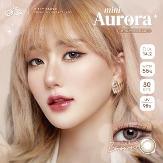 คอนแทคเลนส์ รุ่น Mini Aurora Brown - คิตตี้ คาวาอิ Kitty Kawaii (Vial)