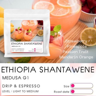 เมล็ดกาแฟ Ethiopia Shantawene Medusa G1